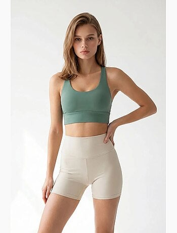 Shorts da ciclismo skinny a vita alta mixray