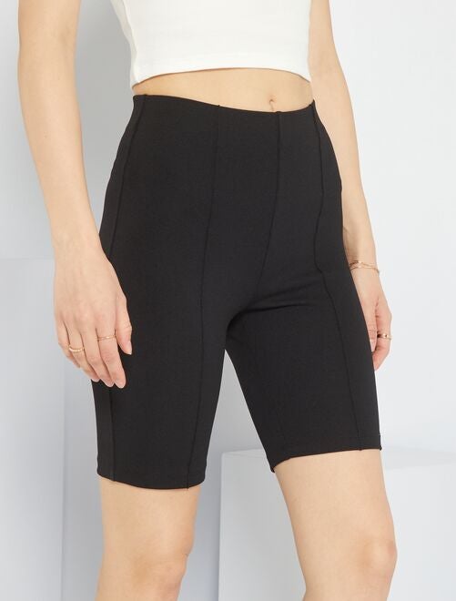 Shorts da ciclista a vita alta - nero - Kiabi - 8.00€