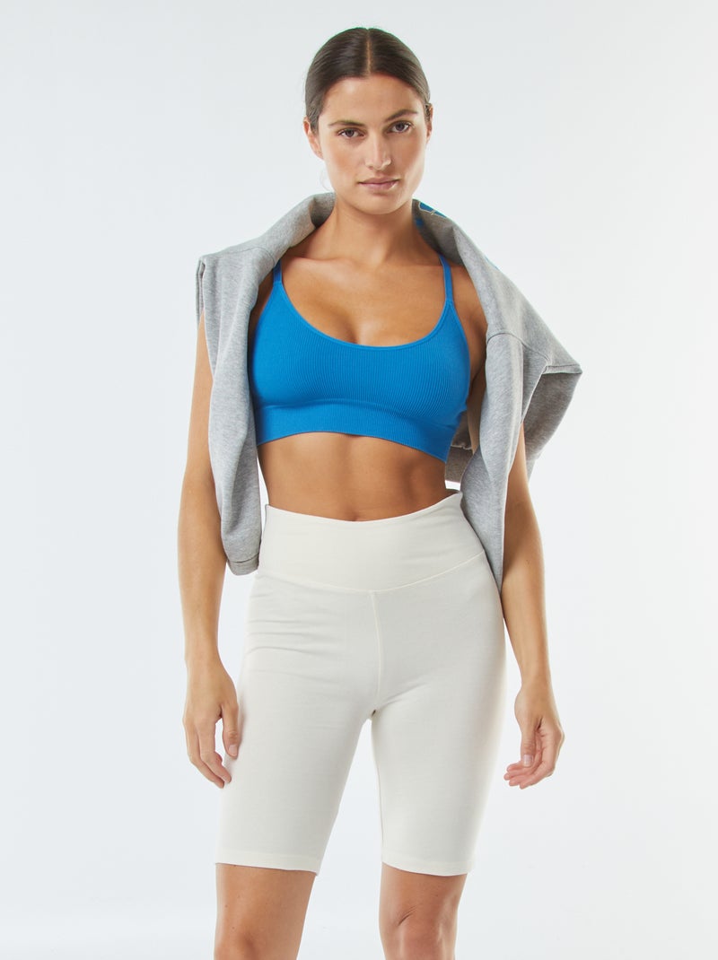 Shorts da ciclista Bianco - Kiabi