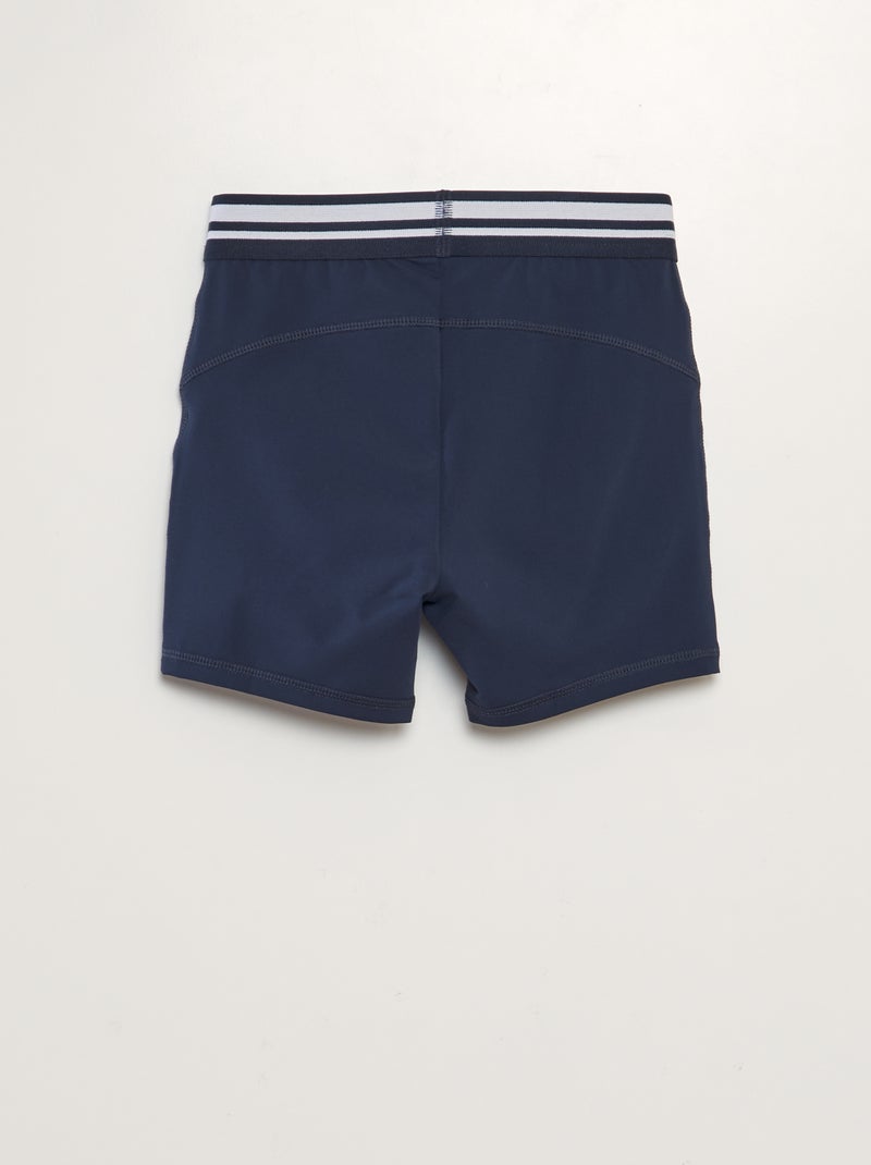 Shorts da ciclista con cintura a contrasto blu - Kiabi
