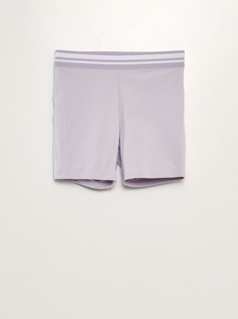 Shorts da ciclista con cintura a contrasto VIOLA - Kiabi