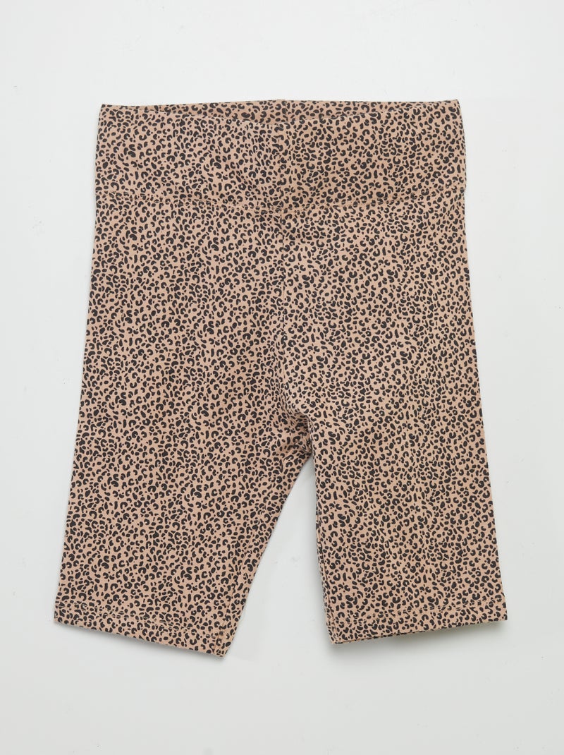 Shorts da ciclista in cotone stretch BEIGE - Kiabi