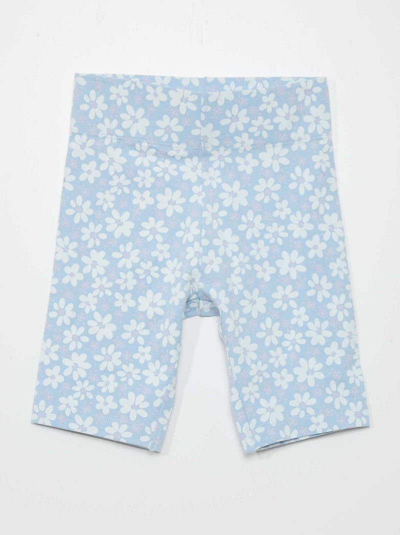 Shorts da ciclista in cotone stretch BLU - Kiabi