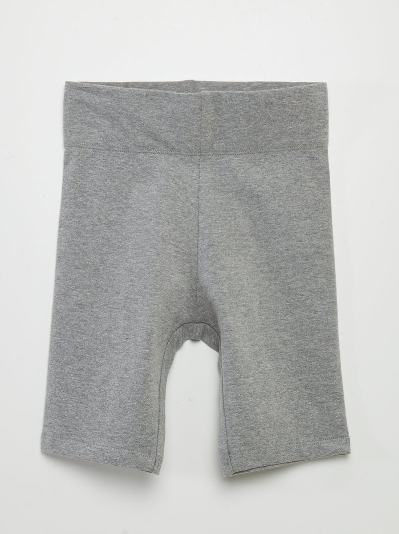Shorts da ciclista in cotone stretch GRIGIO - Kiabi