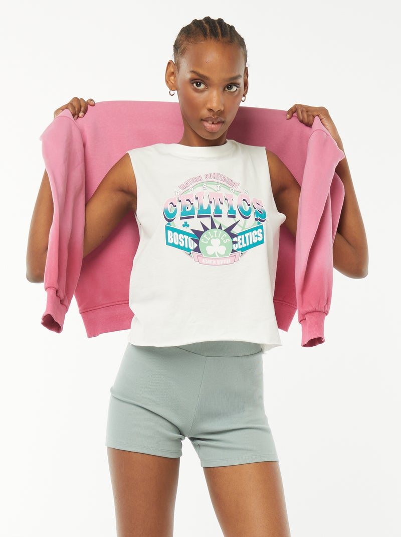 Shorts da ciclista in maglia a coste blu - Kiabi
