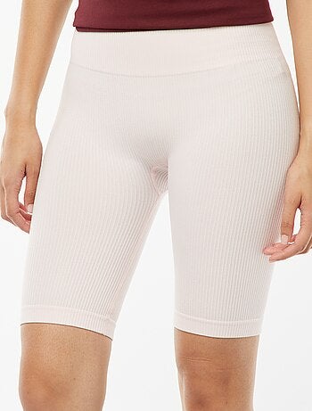 Shorts da ciclista in maglia a coste