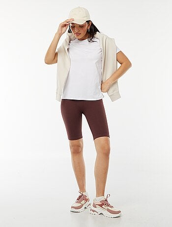 Shorts da ciclista in maglia a coste