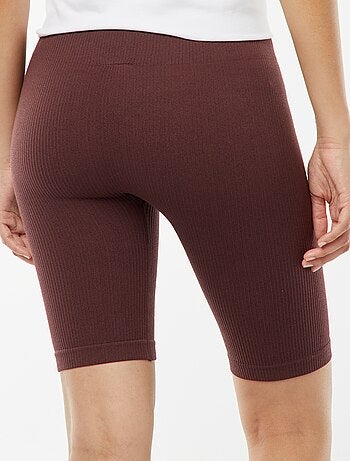 Shorts da ciclista in maglia a coste