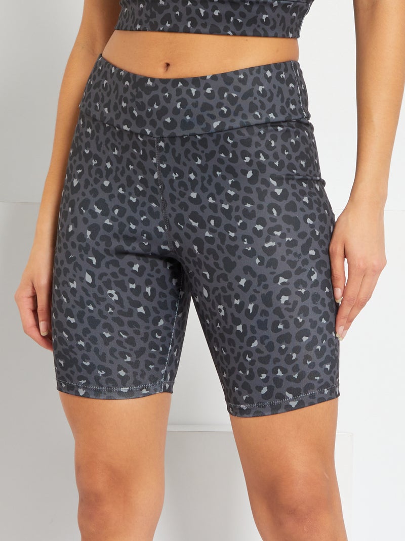 Shorts da ciclista 'leopardo' GRIGIO - Kiabi