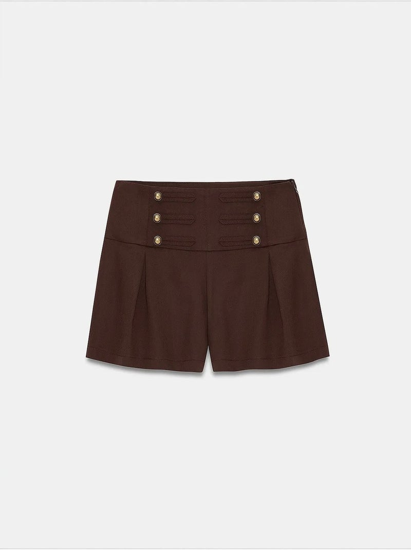 Shorts da donna in tencel dilvin Marrone - Kiabi