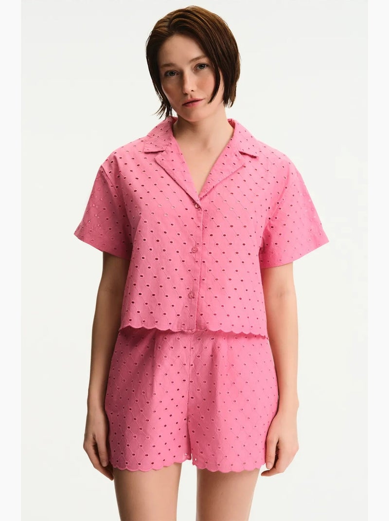 Shorts da donna oriana penti Rosa fluo/Solinotes - Kiabi