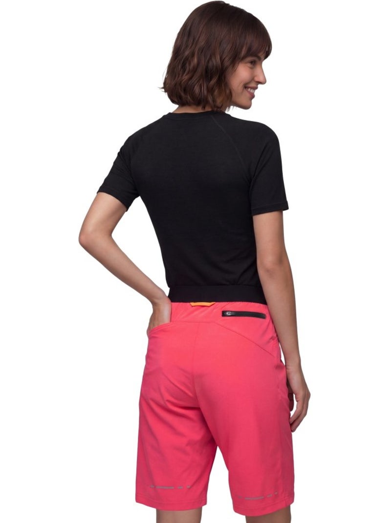 Shorts da gravel donna ciclismo donna lemur-w Rosso - Kiabi