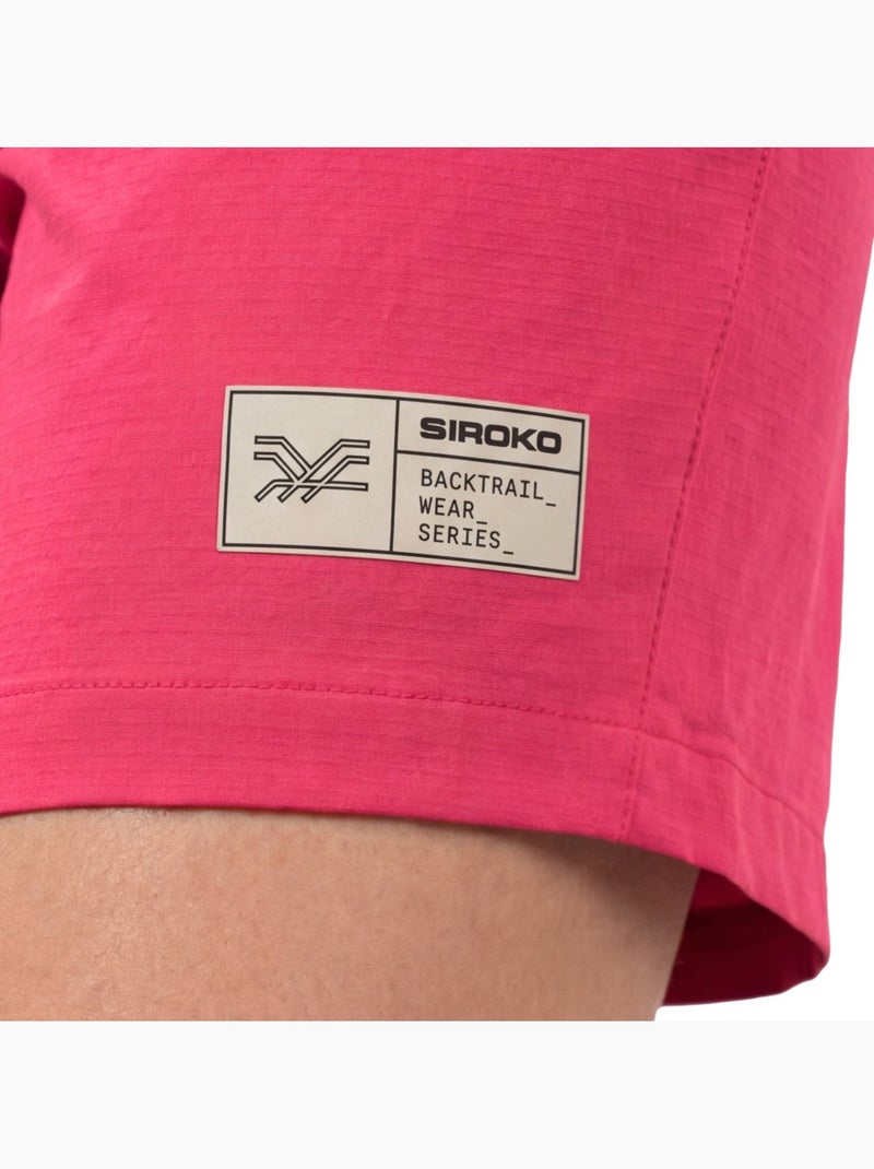 Shorts da gravel donna ciclismo donna lemur-w Rosso - Kiabi