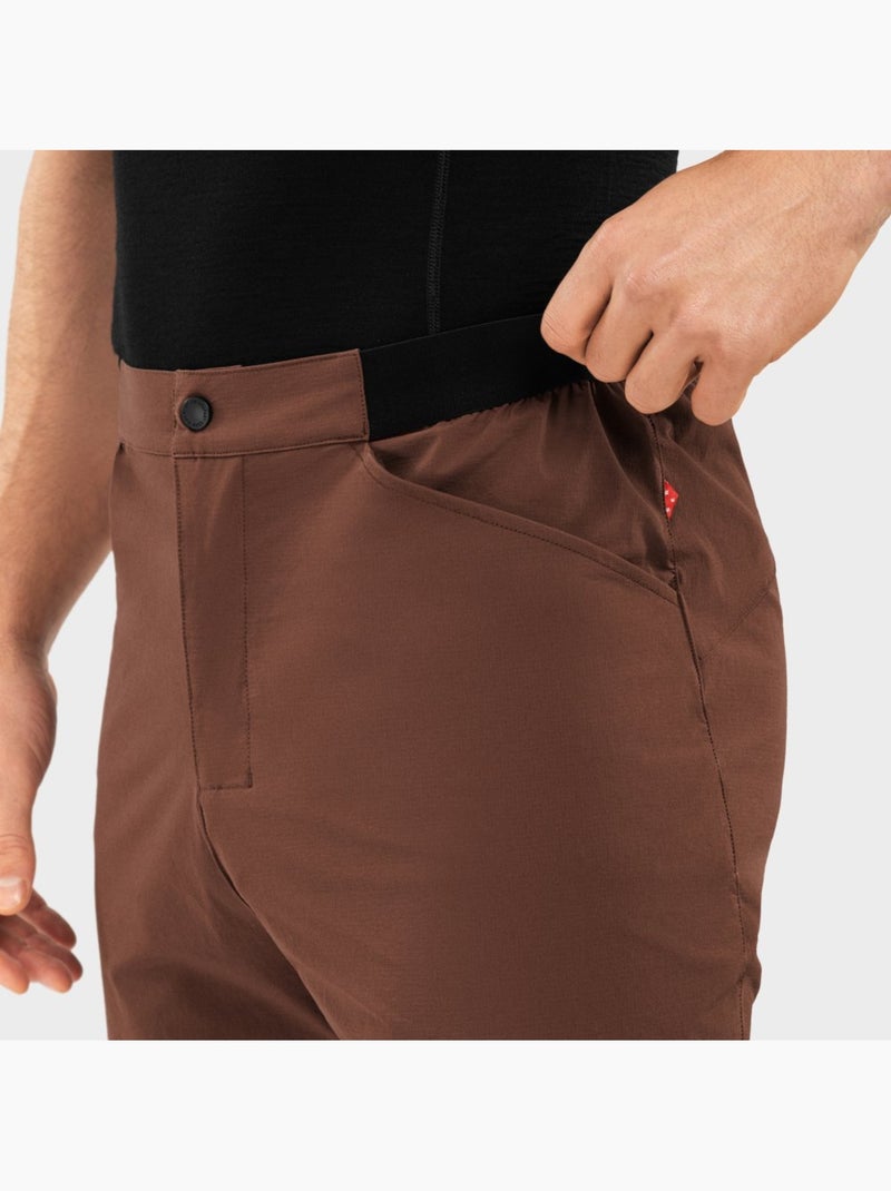 Shorts da gravel uomo ciclismo uomo valley Marrone - Kiabi