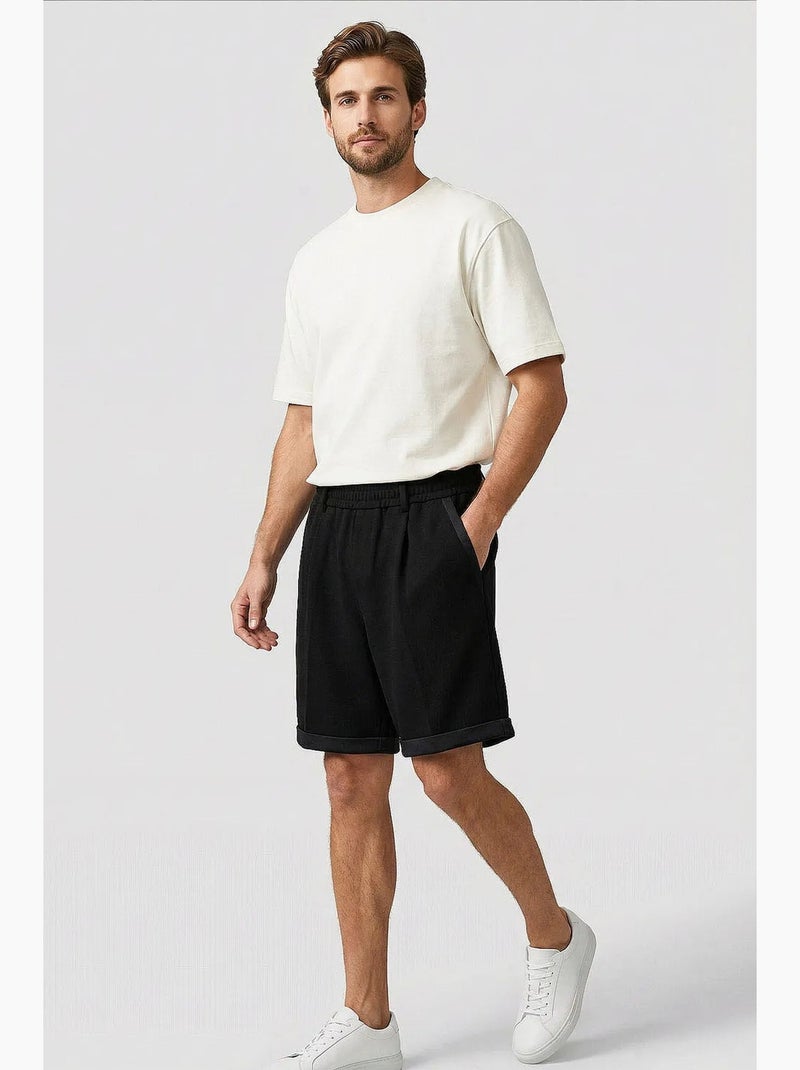 Shorts da uomo in cotone e poliestere tommy Nero - Kiabi