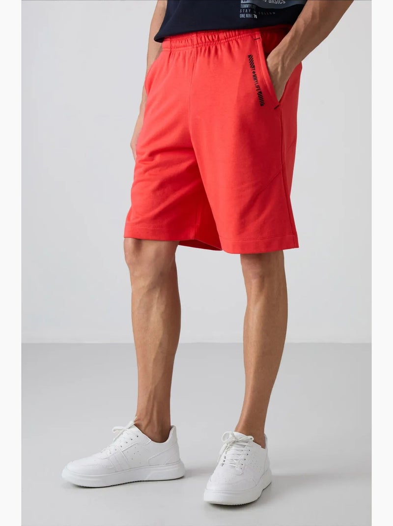 Shorts da uomo in misto cotone tommy Arancione - Kiabi
