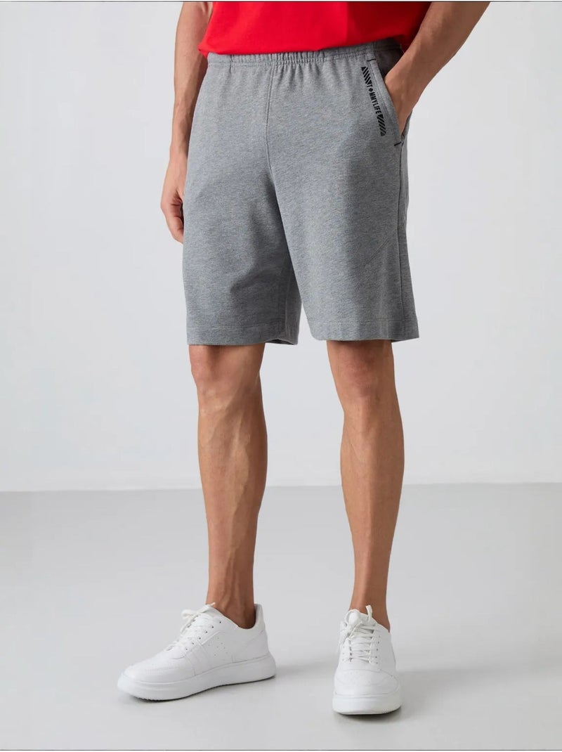 Shorts da uomo in misto cotone tommy Grigio - Kiabi