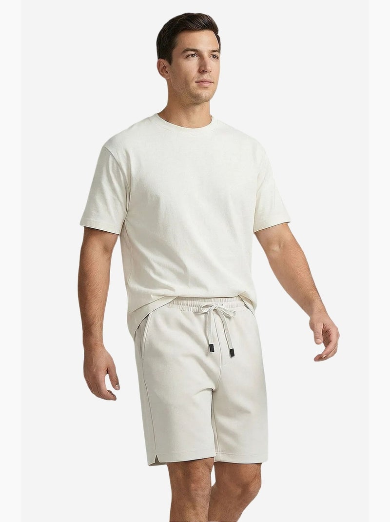 Shorts da uomo in poliestere-elastan tommy Bianco sporco - Kiabi