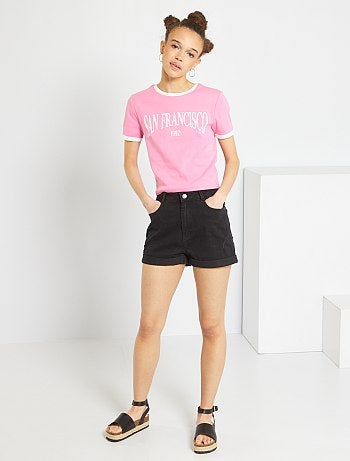 Pantaloncini, capri, corte in cotone, jeans - taglia 44 - Kiabi