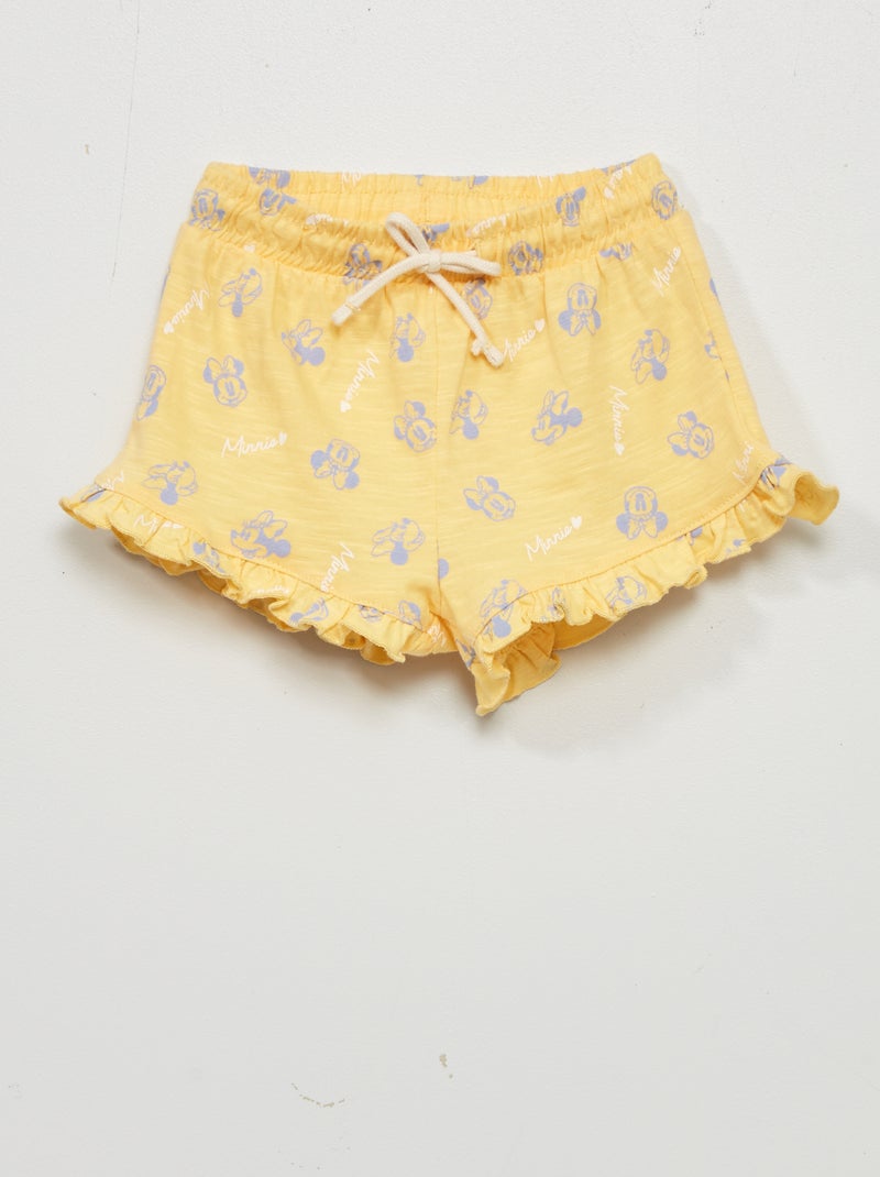 Shorts 'Disney' con volant GIALLO - Kiabi