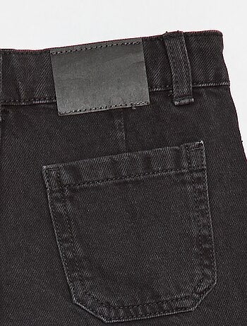Shorts effetto gonna in denim plissettati