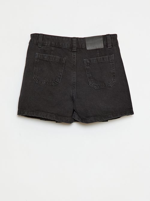 Shorts effetto gonna in denim plissettati - Kiabi