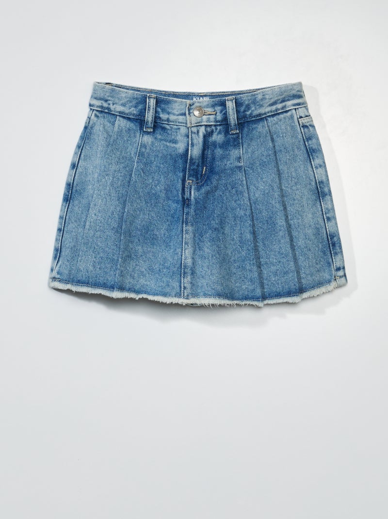 Shorts effetto gonna in jeans Blu Denim - Kiabi