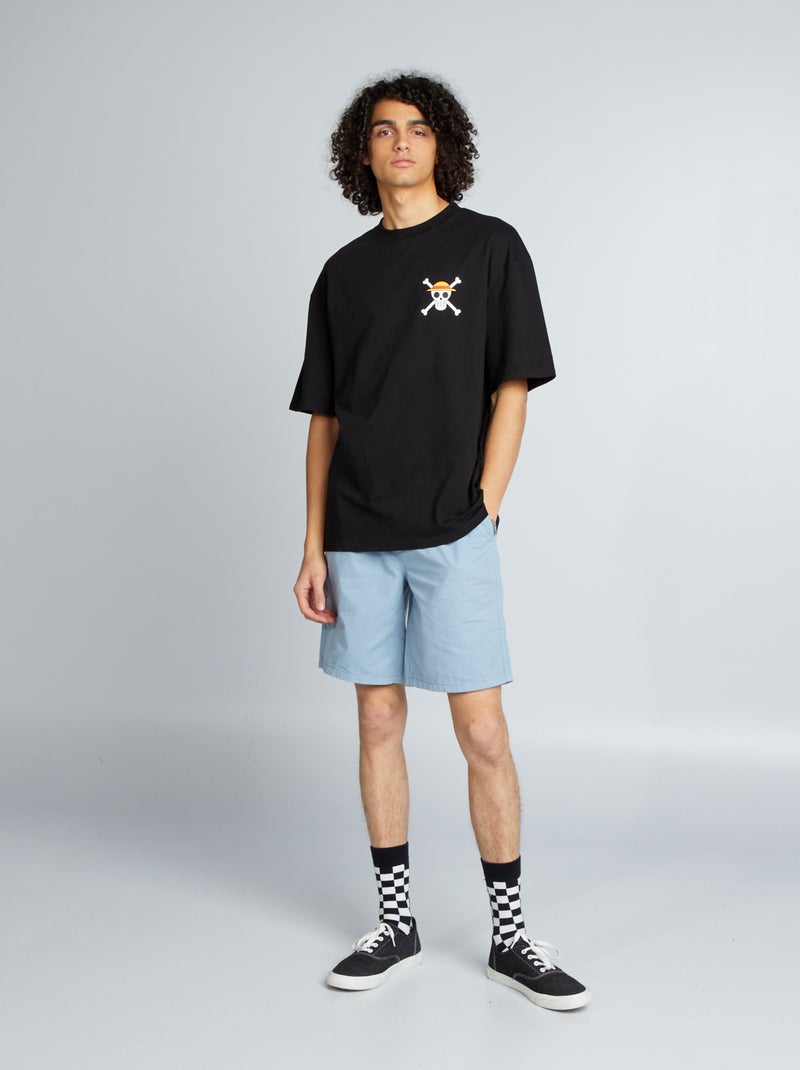 Shorts elasticizzati in cotone BLU - Kiabi