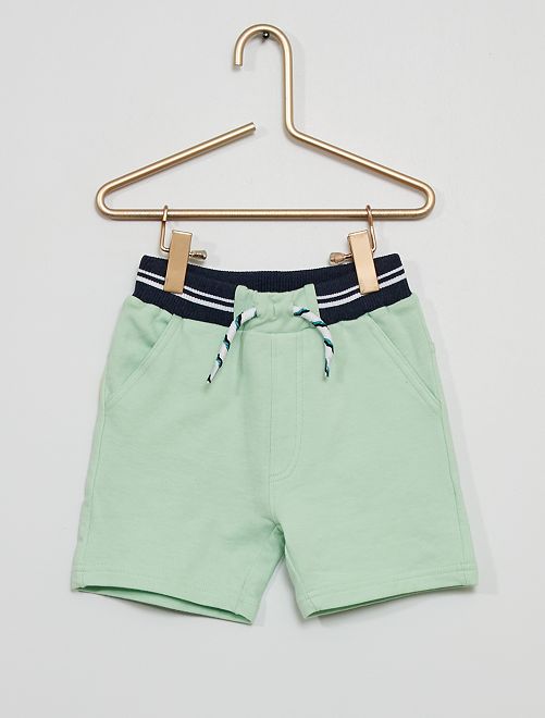 Shorts elasticizzati in tessuto felpato - BEIGE - Kiabi - 7.00€