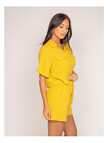 Shorts fluido in garza di cotone XONEKA