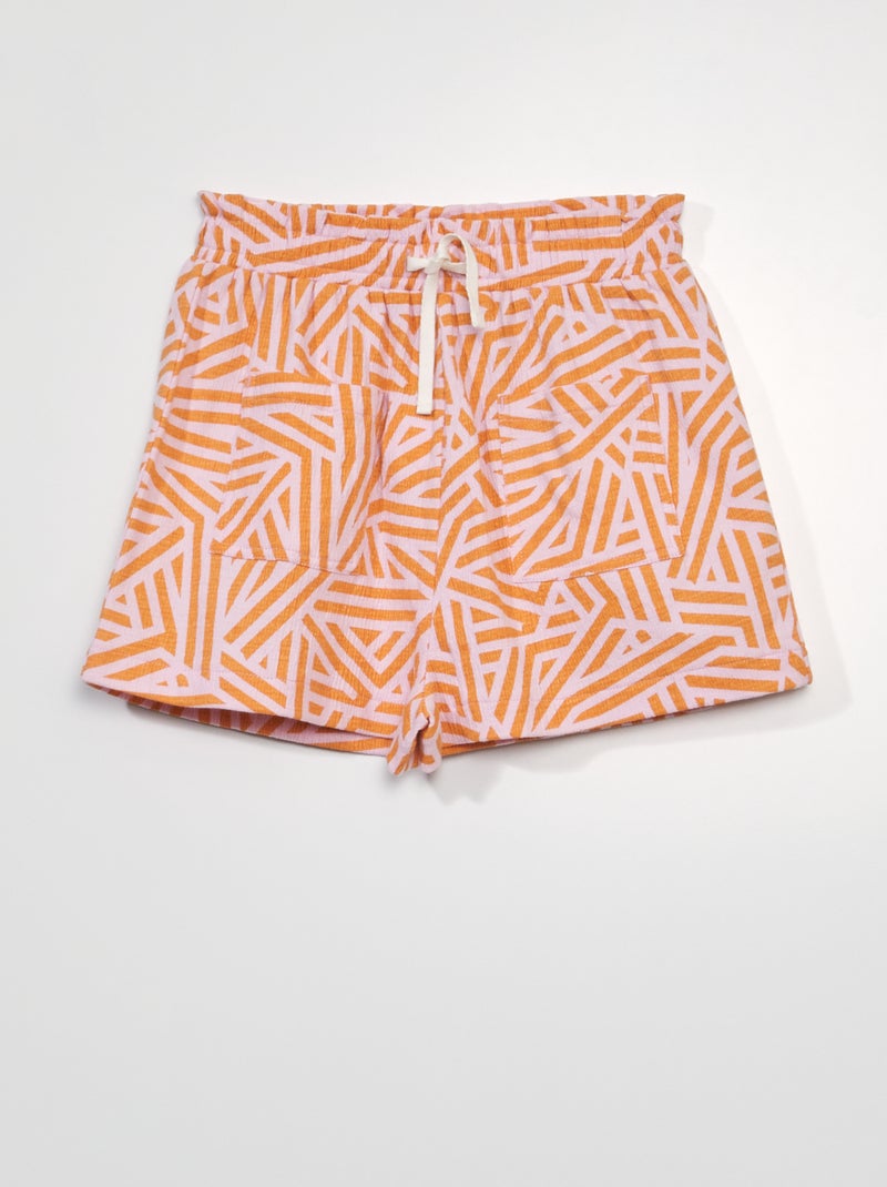 Shorts goffrati BIANCO - Kiabi
