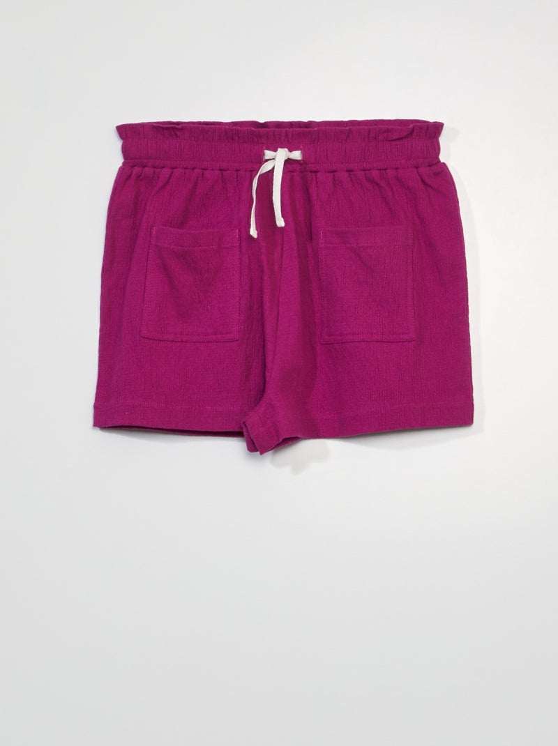 Shorts goffrati ROSA - Kiabi