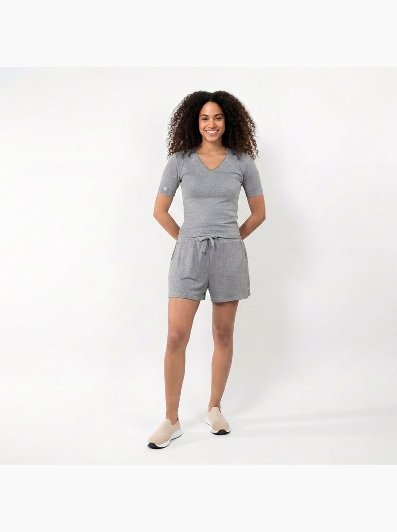 Shorts homewear donna Isotoner Grigio melangiato - Kiabi