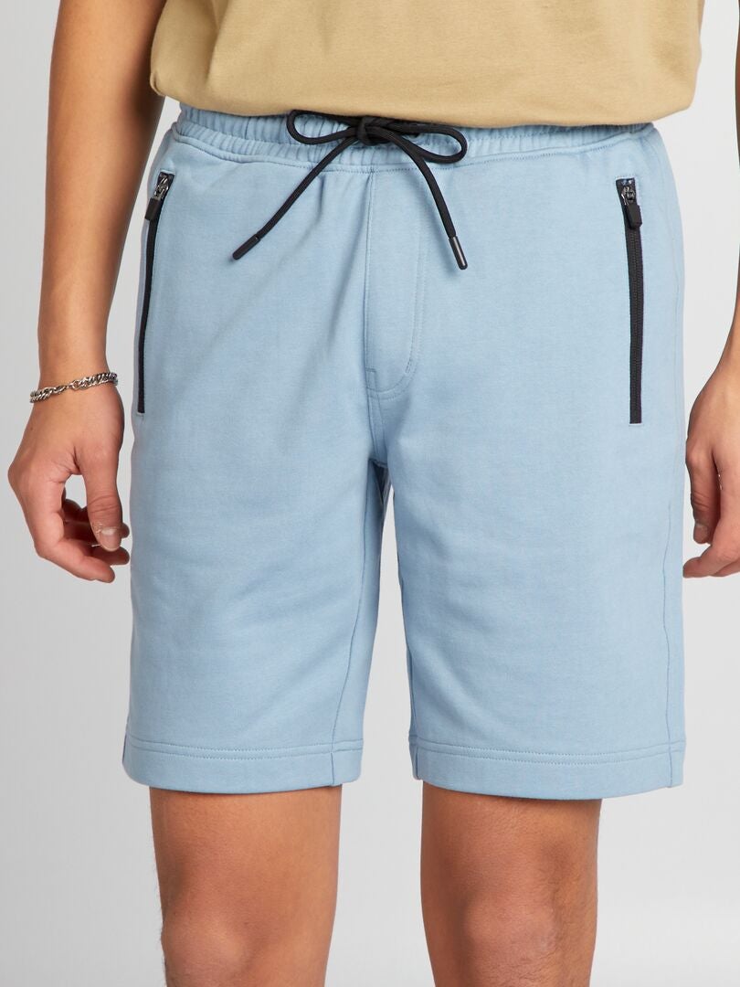 Shorts in cotone a contrasto BLU - Kiabi