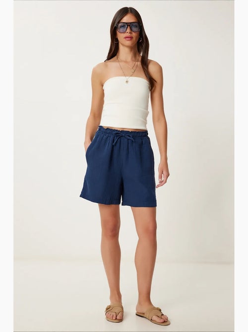 Shorts in cotone a vita alta a gamba ampia istanbul - Kiabi Shorts in cotone a vita alta a gamba ampia istanbul - Kiabi