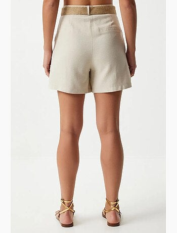 Shorts in cotone a vita alta a gamba ampia istanbul
