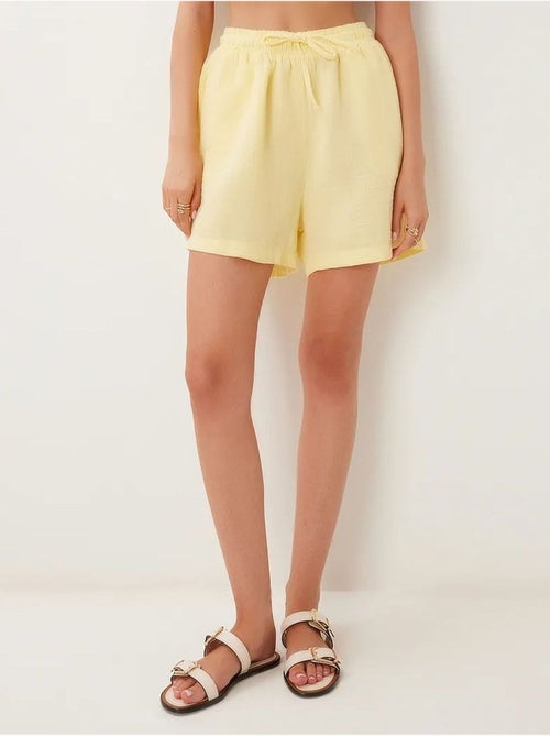 Shorts in cotone a vita alta a gamba ampia istanbul - Kiabi Shorts in cotone a vita alta a gamba ampia istanbul - Kiabi