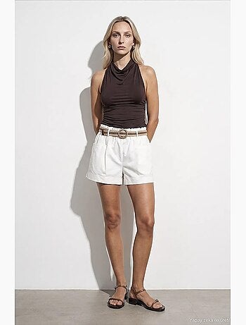 Shorts in cotone ed elastan dilvin