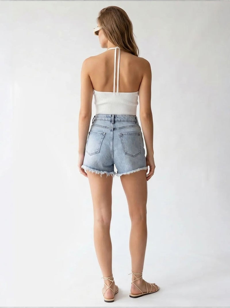 Shorts in cotone mixray Blu chiaro - Kiabi
