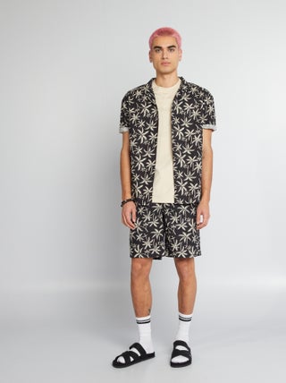 Shorts in cotone stampato