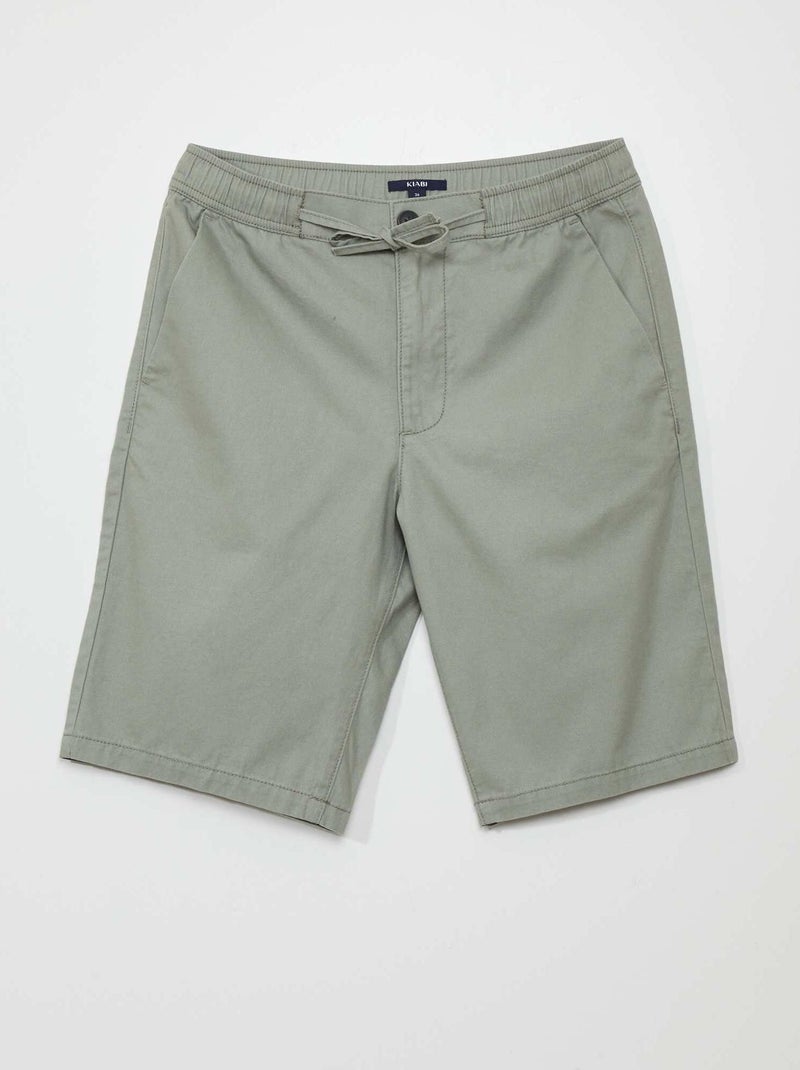 Shorts in cotone VERDE - Kiabi