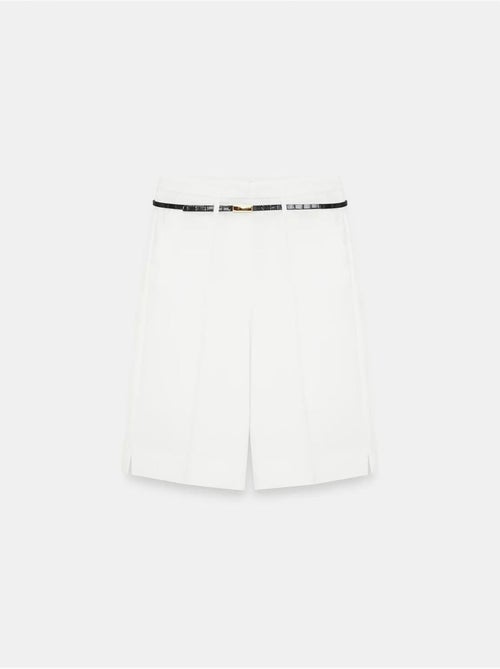Shorts in crêpe a vita alta a gamba ampia con cintura dilvin - Kiabi