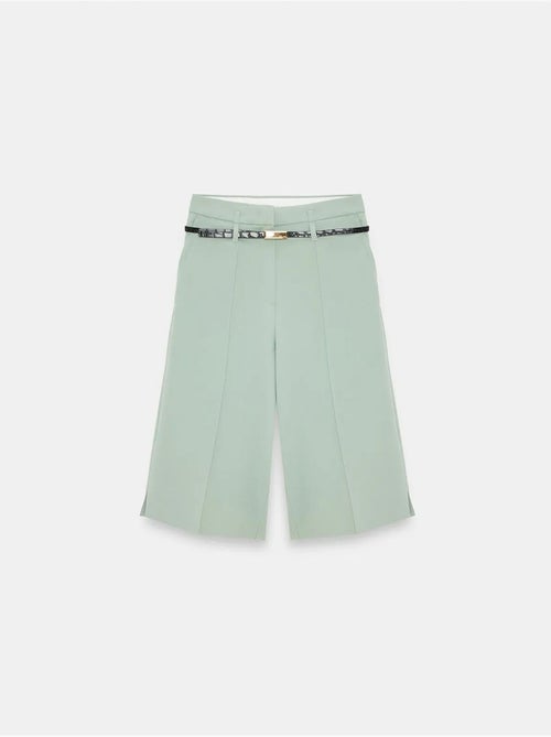 Shorts in crêpe a vita alta a gamba ampia con cintura dilvin - Kiabi Shorts in crêpe a vita alta a gamba ampia con cintura dilvin - Kiabi