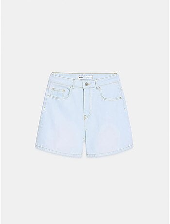 Shorts in denim a vita alta a gamba ampia dilvin