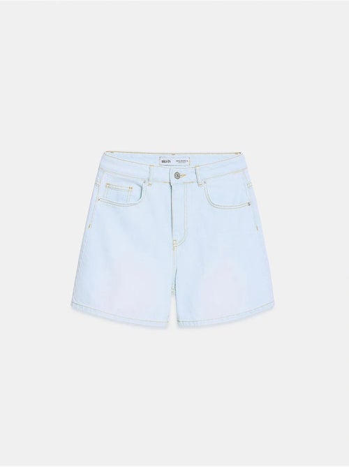 Shorts in denim a vita alta a gamba ampia dilvin - Kiabi Shorts in denim a vita alta a gamba ampia dilvin - Kiabi