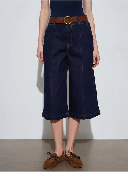 Shorts in denim a vita alta a gamba ampia dilvin - Kiabi Shorts in denim a vita alta a gamba ampia dilvin - Kiabi