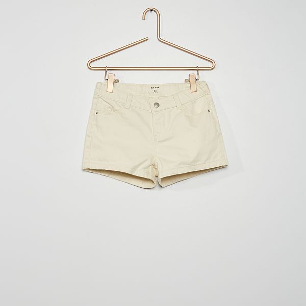 Shorts in denim Bambina 3-12 anni - BIANCO - Kiabi - 8,00€