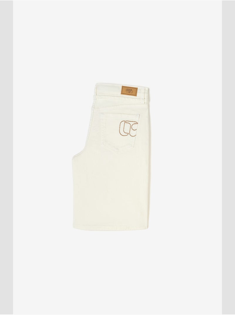 Shorts in denim CARPUGI Bianco - Kiabi