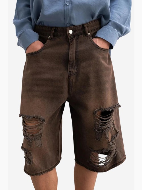 Shorts in denim destroyed giesto - Kiabi Shorts in denim destroyed giesto - Kiabi
