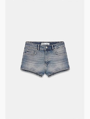Shorts in denim di cotone a vita alta dilvin
